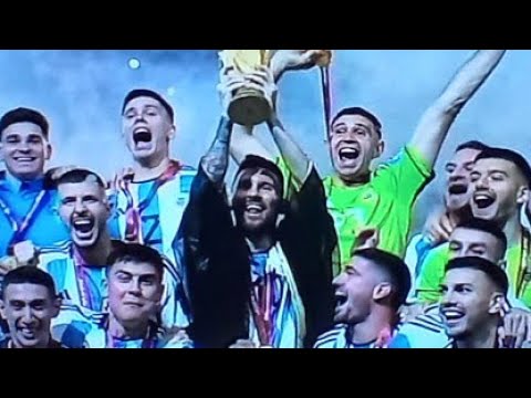 Argentina Campeón en vivo, Argentina Campeón del Mundial 2022 en vivo, entrega de trofeo en vivo