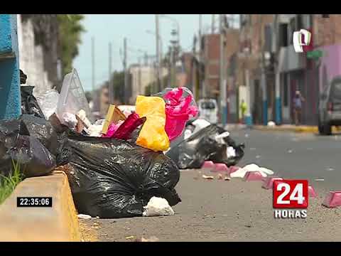 Callao: calles repletas de basura tras huelga de trabajadores de la limpieza pública