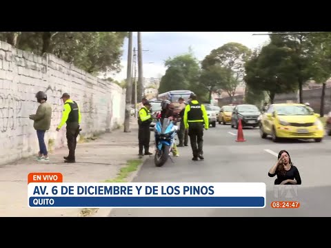 La Policía obtuvo resultados positivos tras operativos realizados en la Av. 6 de Diciembre