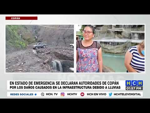 En estado de Emergencia se declaran las autoridades de Copán  debido a daños provocados por las lluv