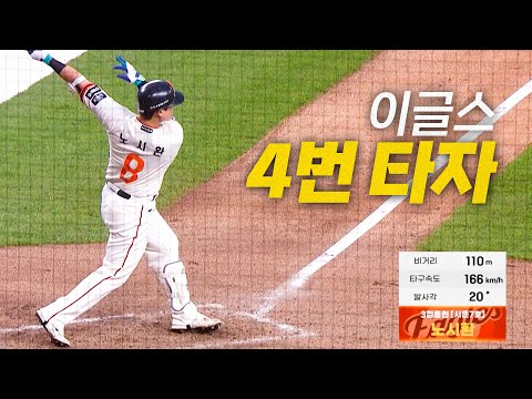 [NC vs 한화] 이제 눕지 않고도 홈런을? 이글스의 4번 타자 노시환의 홈런! | 4.19 | #크보모먼트 BY 삼진제약 | 야구 하이라이트
