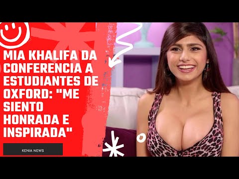 Mia Khalifa da conferencia a estudiantes de Oxford Me siento honrada e inspirada