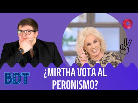 ¿Mirtha vuelve al peronismo?: Sé a quién no voy a votar | #Bendita