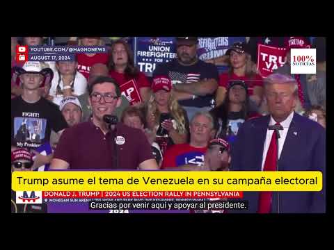 Trump invita a un joven venezolano para que explique que pasa en Venezuela y el peligro para  EEUU