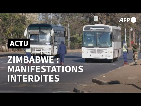 Zimbabwe: l'armée assure l'interdiction de manifester dans les rues de Harare | AFP Images