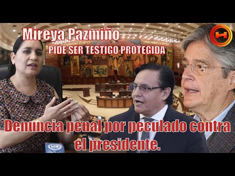 Frente a la denuncia penal al presidente Lasso, Mirella Pazmiño pide ser testigo protegida.