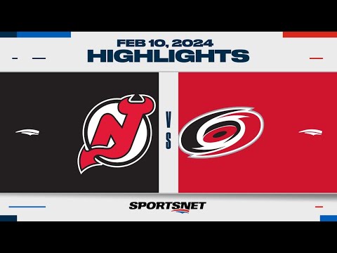 NHL Highlights | Devils vs. Hurricanes  - February 10, 2024