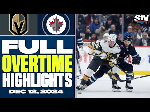 Vegas Golden Knights at Winnipeg Jets | FULL Overtime Highlights - December 12, 2024