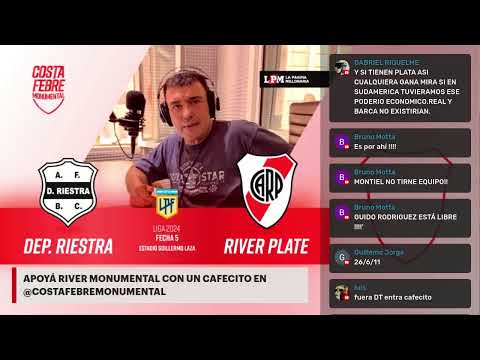 Deportivo Riestra vs RIVER | EN VIVO | Fecha 5 - Liga Profesional | Relata Lito Costa Febre
