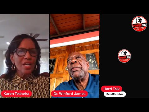 Hard Talk with Karen Nunez Texeira and Dr Winford James talk politics of T&T on Power 102 Digital