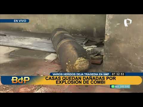 Tragedia en SMP: contenedor de gas de tráiler llegó hasta tercer piso de una casa tras explosión