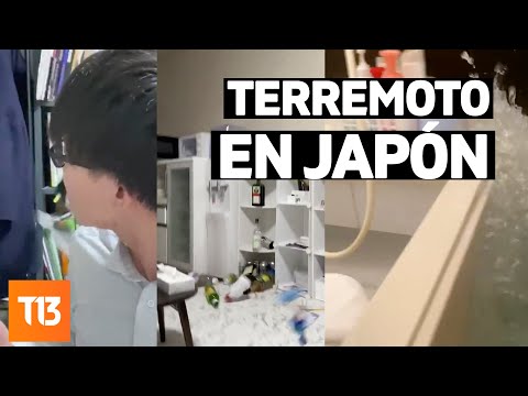 Registros del terremoto 7.1 en Japón