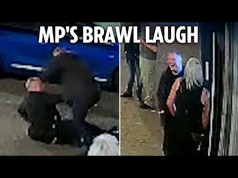 Labour MP seen joking with pals moments after punching constituent in new CCTV