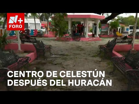 N+ recorre las afectaciones en el centro de Celestún, en Yucatán - Paralelo 23