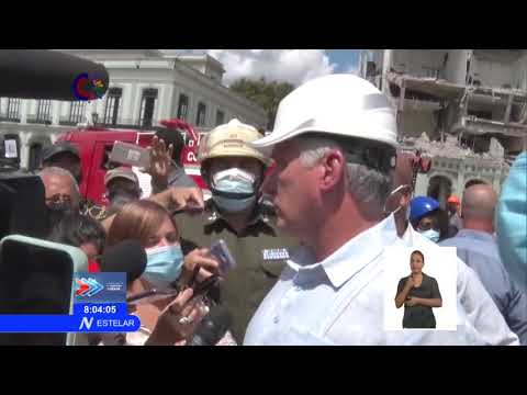 Cuba:Continúan labores de rescate y salvamento en Hotel Saratoga