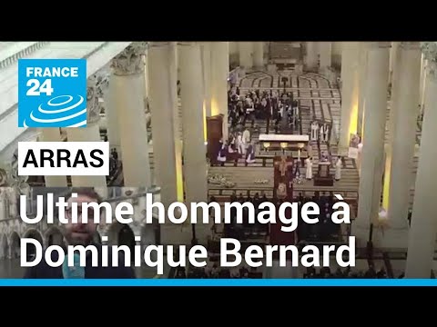 Arras rend un ultime hommage à Dominique Bernard, un important dispositif de sécurité déployé