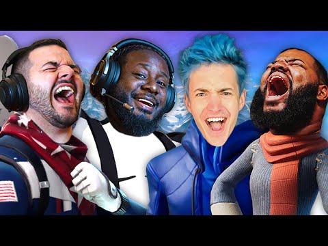 Funniest SQUAD In Fortnite W/ TPain, CourageJD & BigCheeseKit