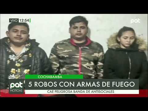 Cochabamba 5 robos con armas de fuego