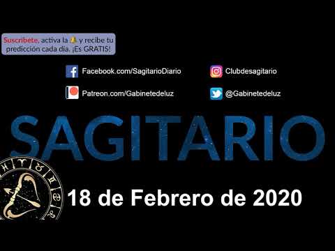 Horóscopo Diario - Sagitario - 18 de Febrero de 2020