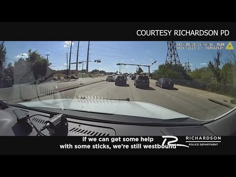 Police release video showing chase with murder suspect from Richardson to Dallas