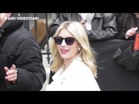 Emma Roberts @ Paris Fashion Week 5 march 2024 show Lacoste