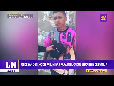 Crimen en San Miguel: ordenan detención preliminar para implicados en crimen de familia