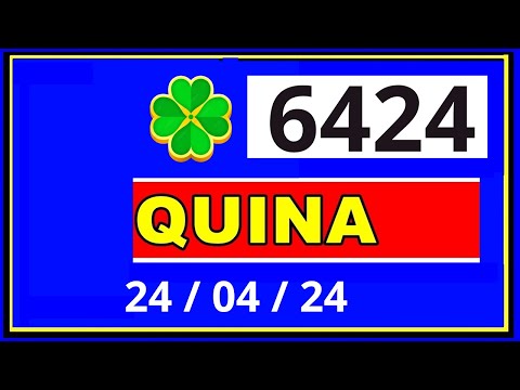 Quina 6424 - Resultado da Quina Concurso 6424