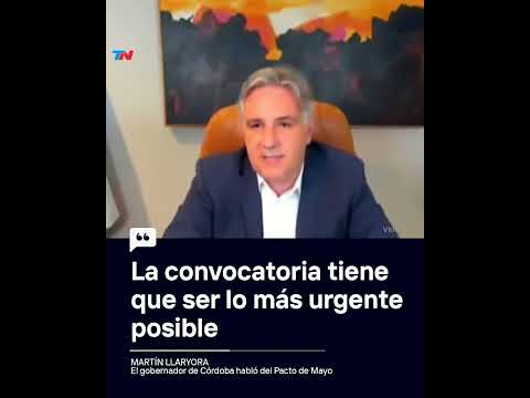 La convocatoria tiene que ser lo más urgente posible, Martín Llaryora, gobernador de Córdoba