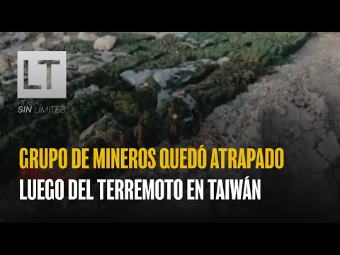 Las impactantes imágenes de un grupo de mineros que quedó atrapado después del terremoto de Taiwán