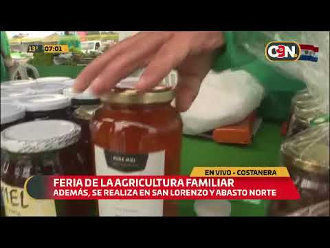 Costanera de Asunción: Feria con productos de la agricultura familiar