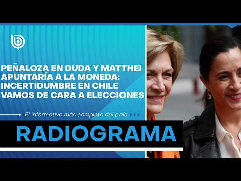 Peñaloza en duda y Matthei apuntaría a La Moneda: incertidumbre en Chile Vamos de cara a elecciones