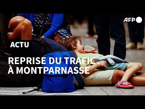 Gare Montparnasse, le trafic reprend au lendemain d'un décès sur un chantier à Massy | AFP