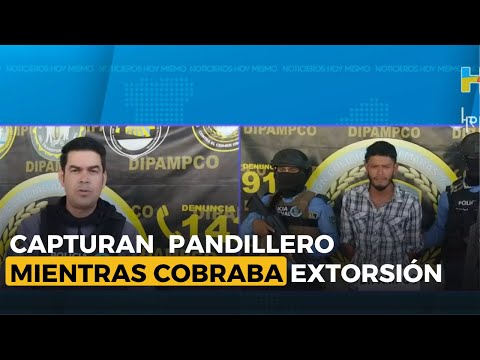 Dipampco captura a miembro de la pandilla 18 mientras cobraba extorsión en Col. Villa Nueva