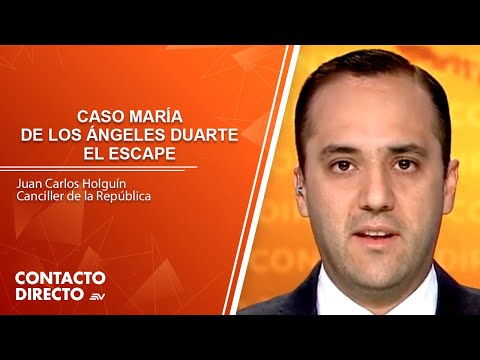 Canciller habla sobre la fuga de la exministra Duarte | Contacto Directo | Ecuavisa