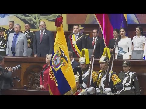 Daniel Noboa sworn in as president of Ecuador, inheriting leadership of country on edge
