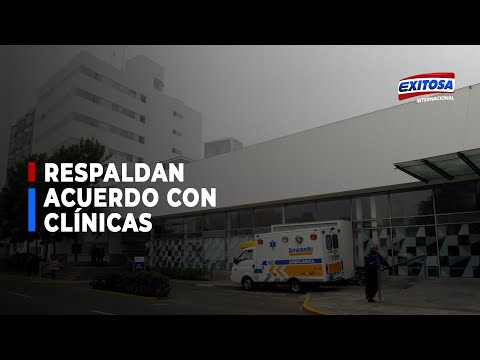 Alcalde de Lima y ministro de Defensa respaldan acuerdo con clínicas