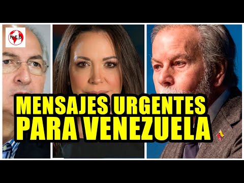 MENSAJES URGENTES PARA VENEZUELA  Ledezma, Arria y Machado