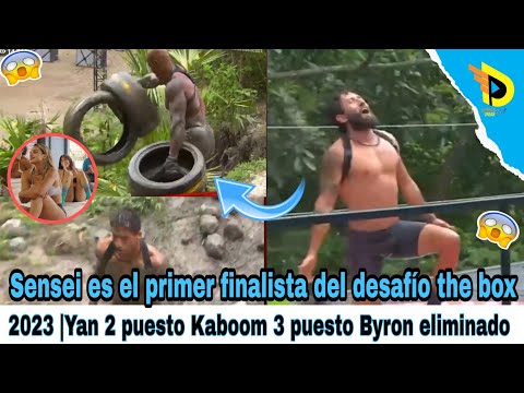 Sensei es el primer finalista del desafío the box 2023 |Yan 2 puesto Kaboom 3 puesto Byron eliminado