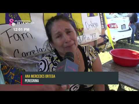 Brindan atención y paquetes alimenticios a peregrinos con rumbo a Popoyuapa, Rivas - Nicaragua
