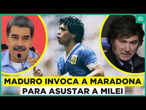 Maduro invoca al espíritu de Maradona para asustar a Milei