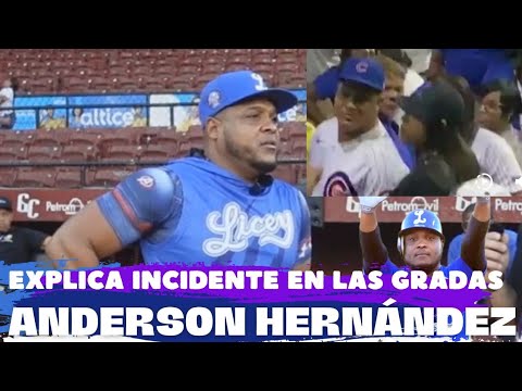 El coach de Licey explica el incidente reciente en las gradas.