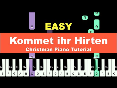 [Christmas Piano Tutorial] Kommet ihr Hirten [피아노초급]