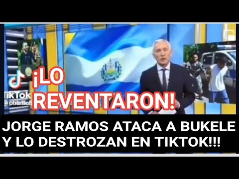 Jorge Ramos critica a Nayib en Univision y lo hacen leña en TIKTOK!