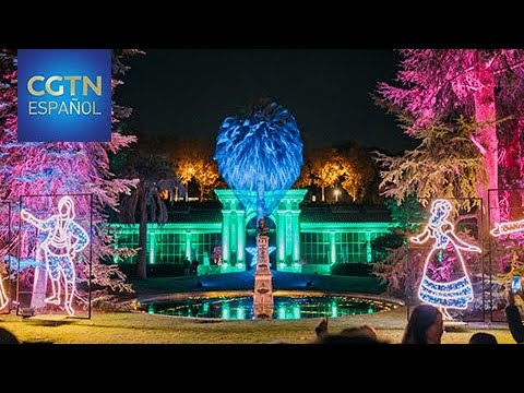 El Real Jardín Botánico de Madrid se llena de luces para celebrar la Navidad