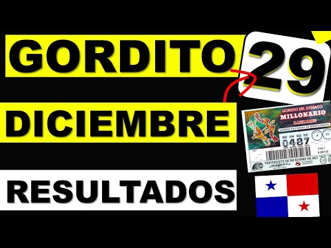Resultados Sorteo Loteria Viernes 29 de Diciembre 2023 Loteria Nacional Panama Gordito del Zodiaco