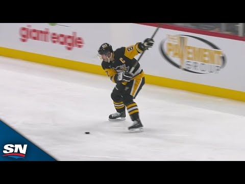 Penguins Sidney Crosby Blasts Slapshot From The Point For 599th Career Goal