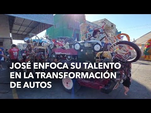 José enfoca su talento en la transformación de autos