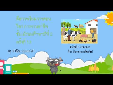 สื่อการเรียนการสอนวิชาการงานอ