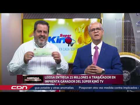 Leidsa entrega 25 millones a trabajadores en imprenta ganador del Súper Kino TV