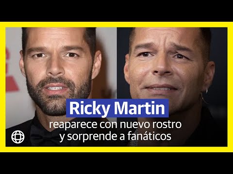 Ricky Martin reaparece con nuevo rostro y sorprende a sus fanáticos